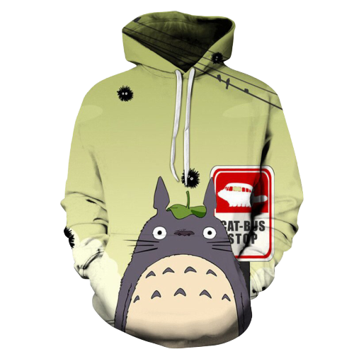 Adorable Totoro 3D Anime Hoodie