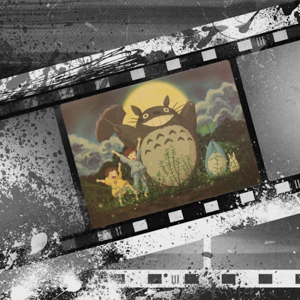Vintage Cartoon Anime Totoro Poster