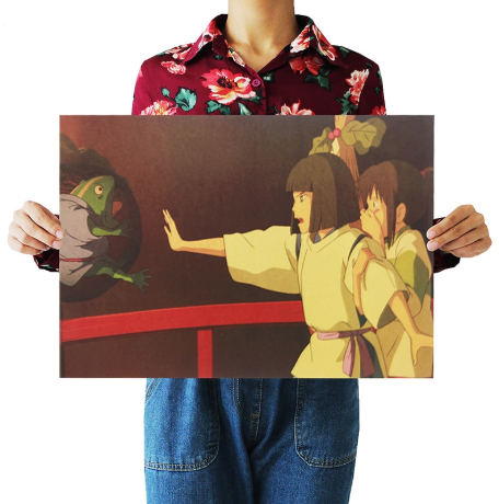Retro Anime Movie Spirited Away Poster