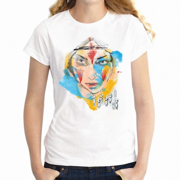 Princess Mononoke Casual T-shirt Raglan