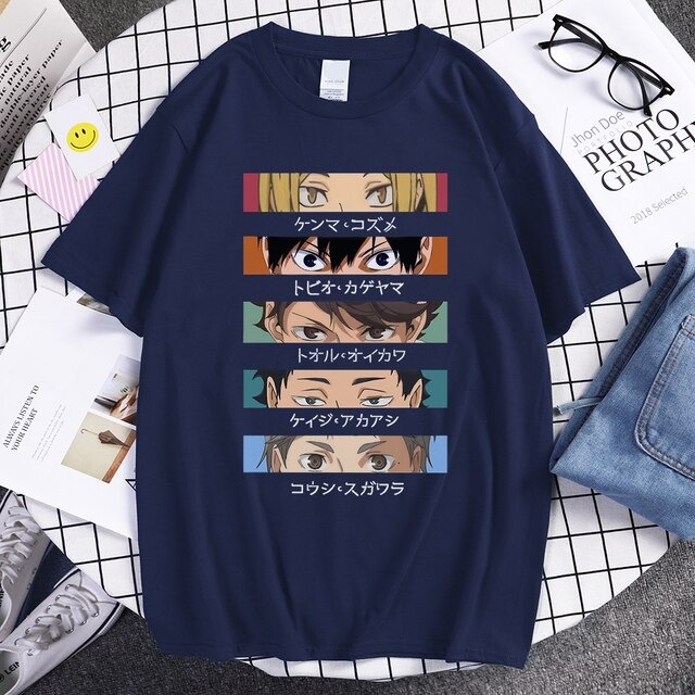Haikyuu T-shirts - Funny Eyes Cartoon Classic T-Shirt